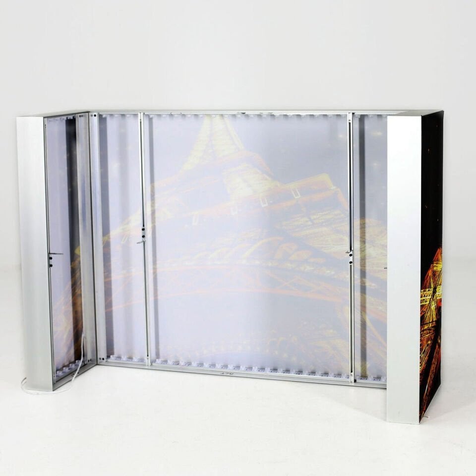 Raflı Banko Lightbox 160x50xh110cm