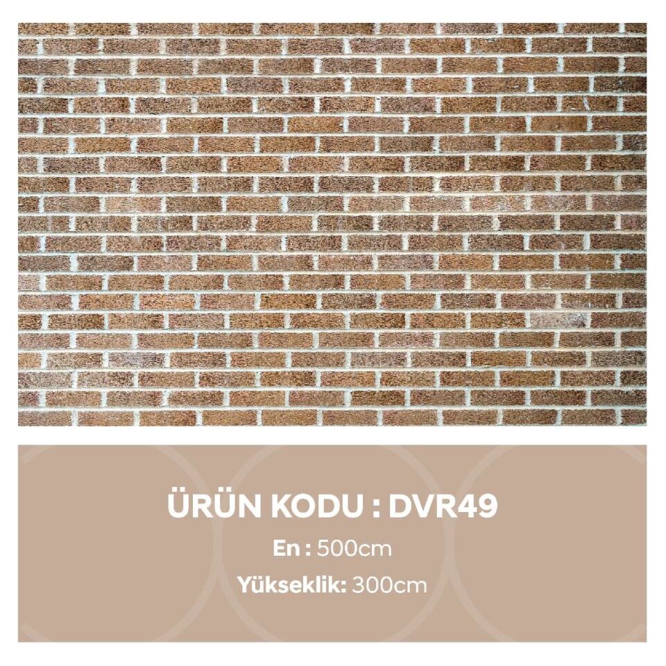 Açık Renk Taş Tuğla Deseni Duvar Kağıdı