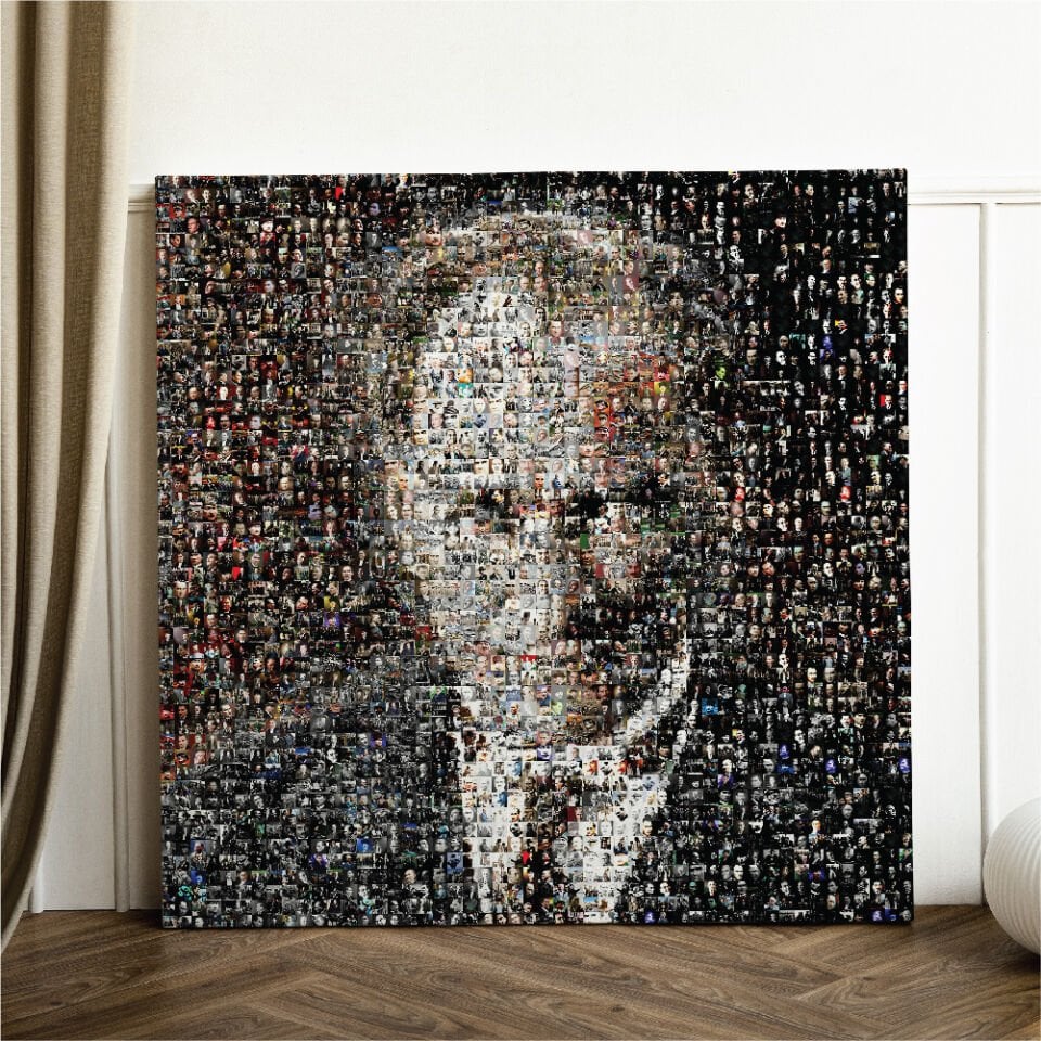 Binbir Resimde Atatürk Kanvas Tablo