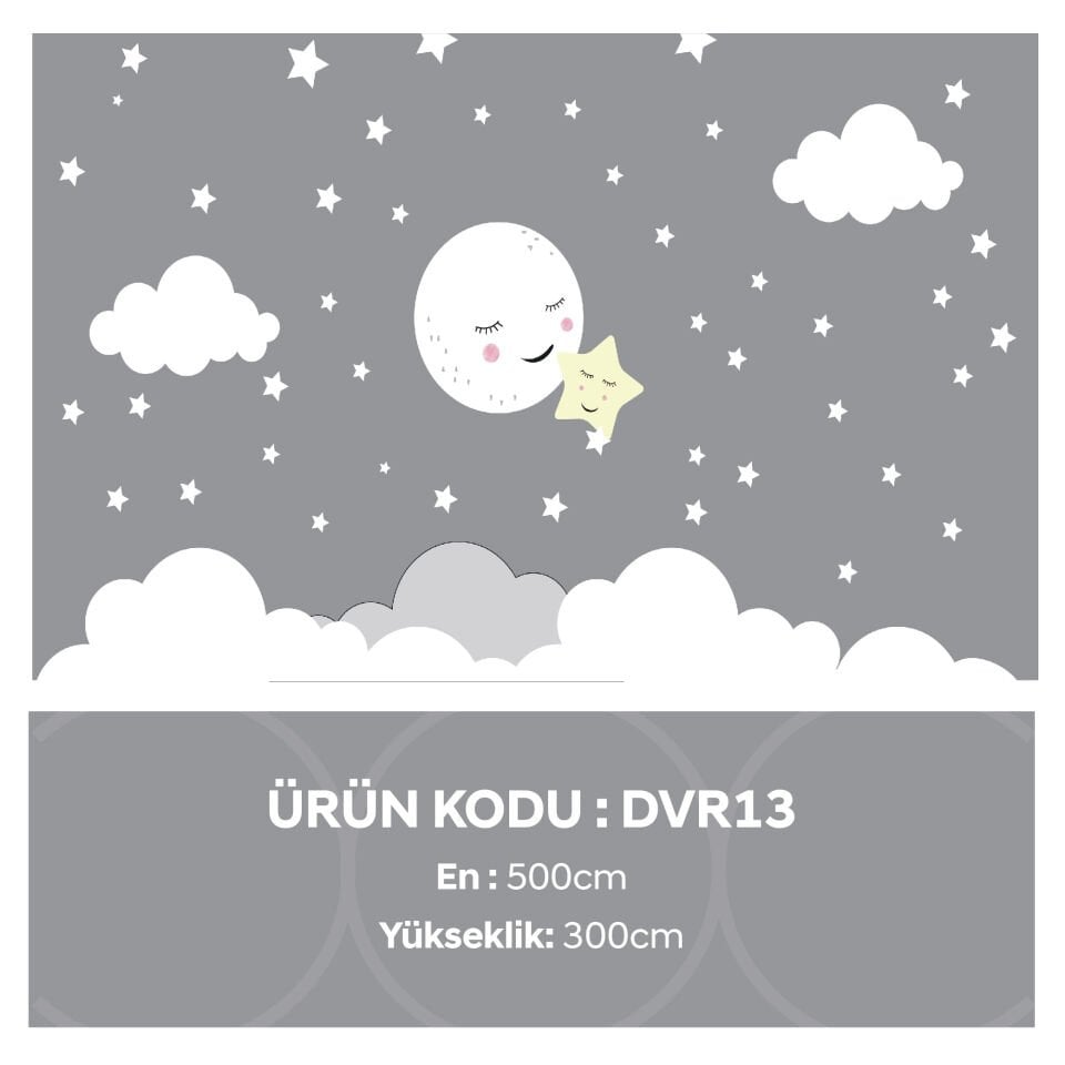 Bulut,Ay,Yıldız Duvar Kağıdı