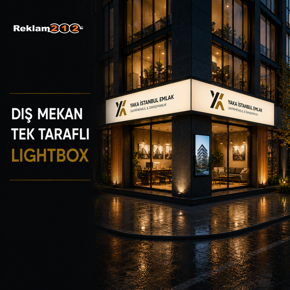 Dış Mekan Tek Taraflı Lightbox