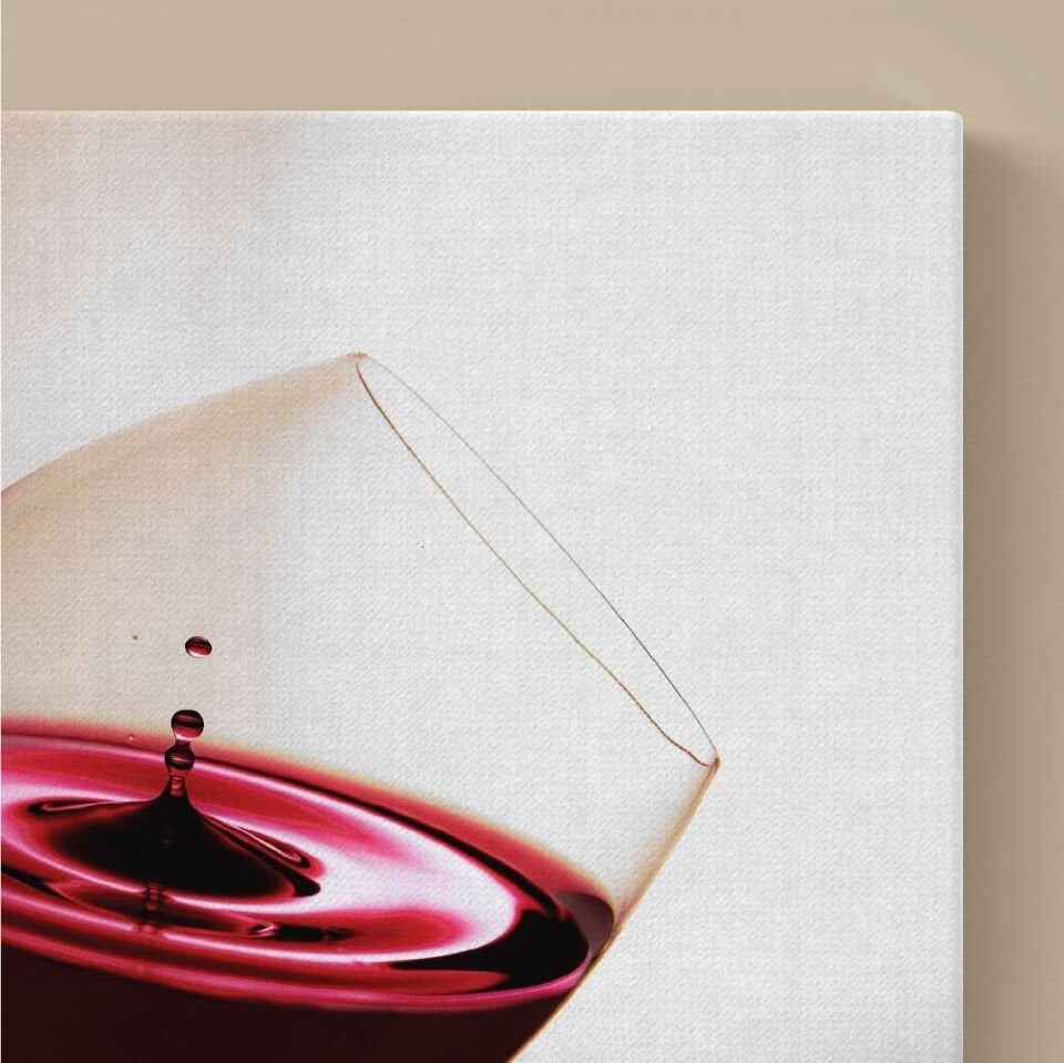 Şarap Kadehi Dekoratif Kanvas Tablo