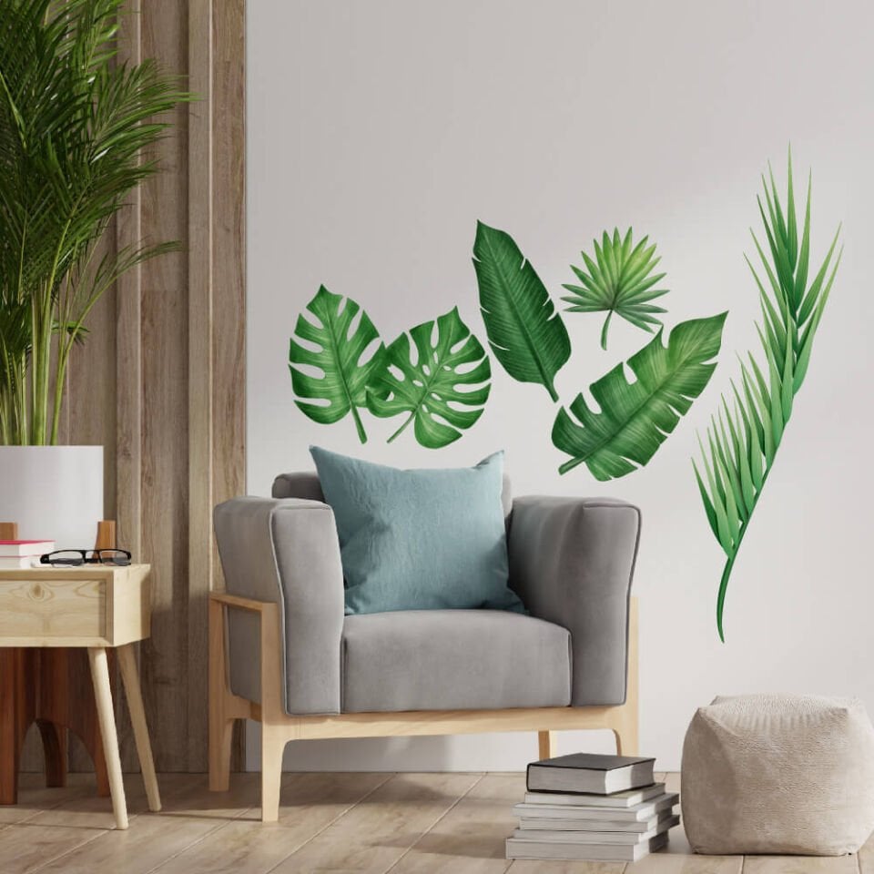 Palmiye Yaprakları Sticker