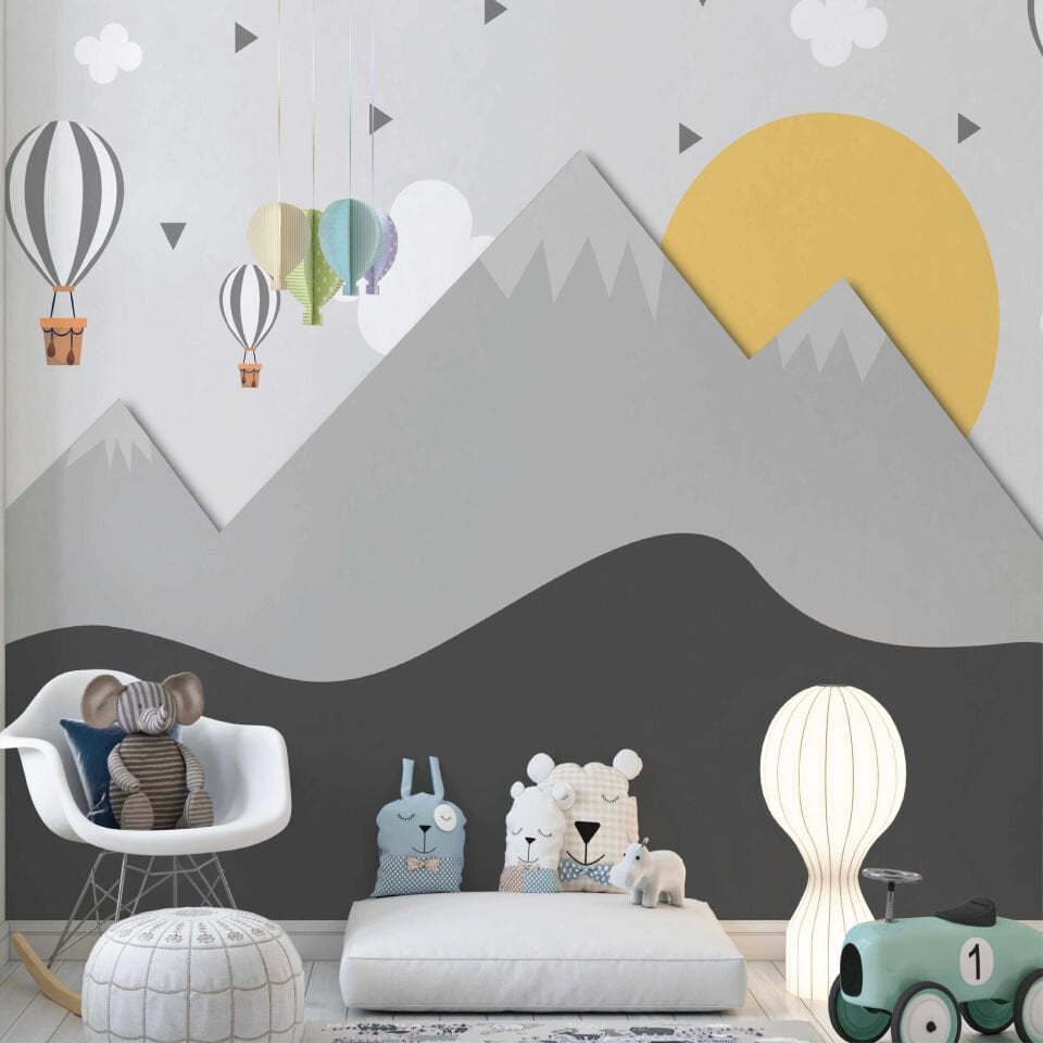Dağ Uçan Balonlar Duvar Kağıdı
