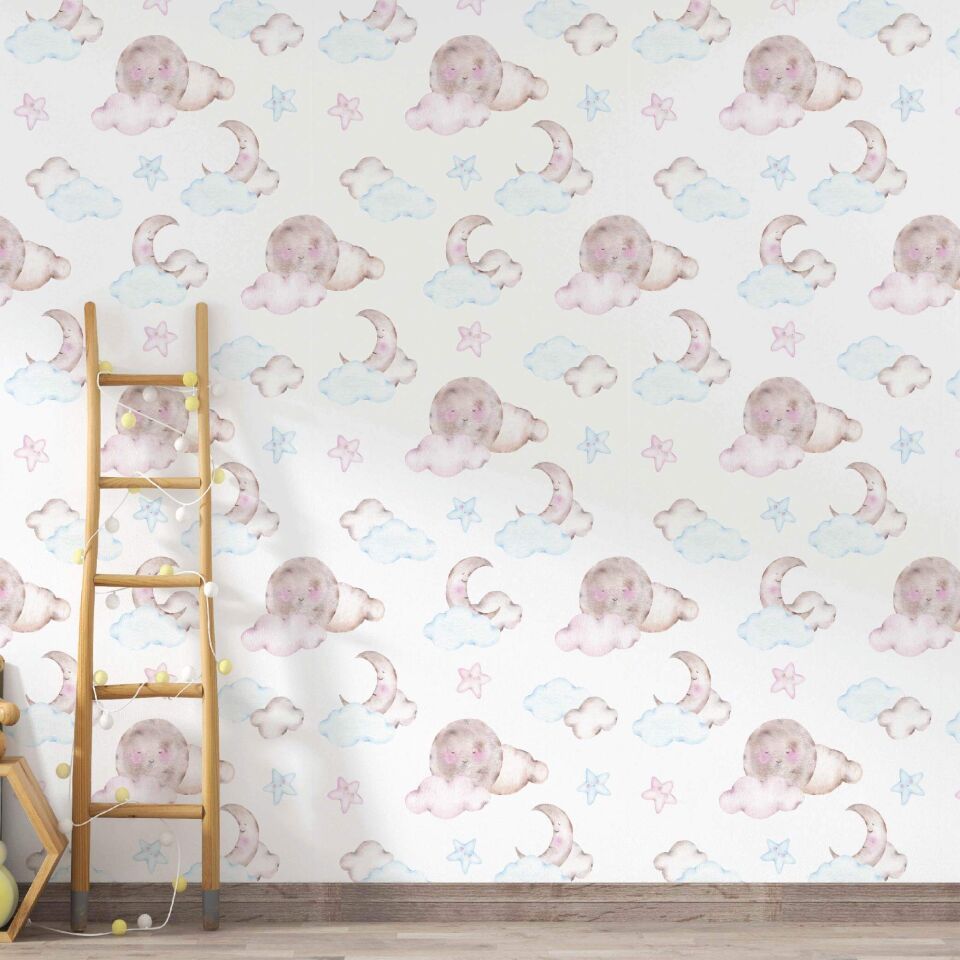 Uyuyan Ay Duvar Kağıdı