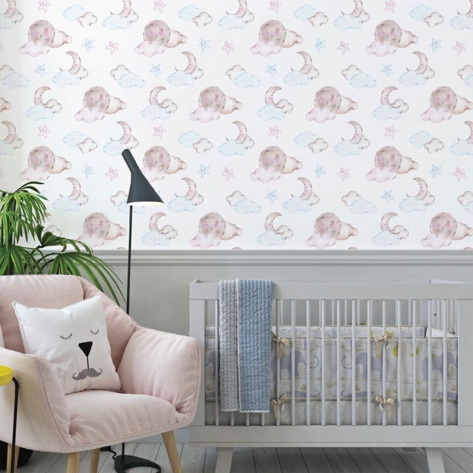 Uyuyan Ay Duvar Kağıdı