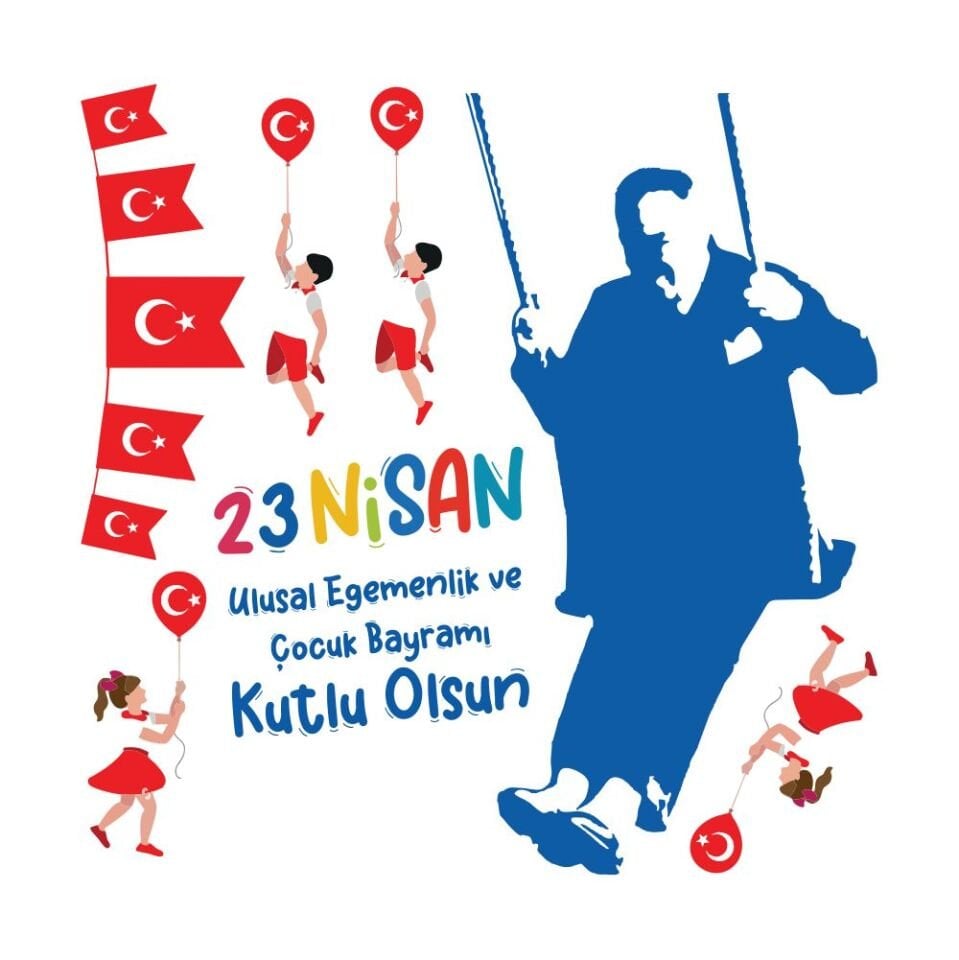 23 Nisan ve Atatürk Sticker Seti, Çocuk Bayramı Okul Ev Süsleme Sticker Seti