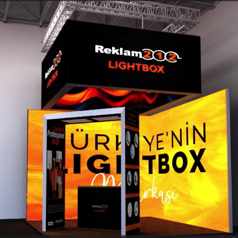 Kutu Lightbox 20cm Çift Taraflı