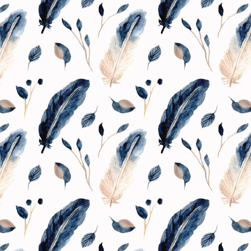 Lacivert Tüy Duvar Kağıdı