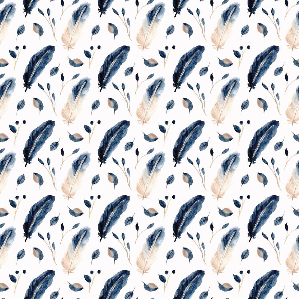 Lacivert Tüy Duvar Kağıdı