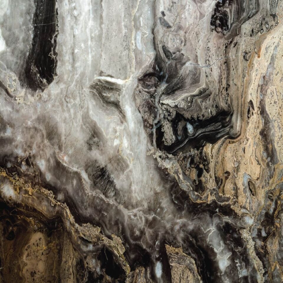 Gold Siyah Mermer Duvar Kağıdı