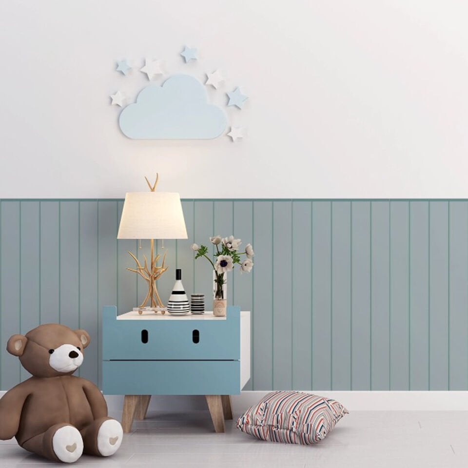 Duvar Panel Görünümlü Dokulu Duvar Kağıdı, Kendinden Yapışkanlı Duvar Kağıdı