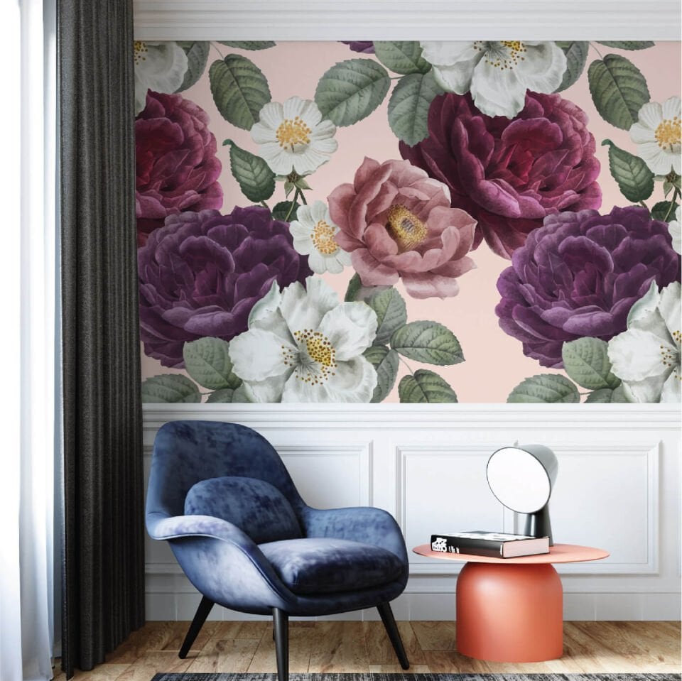 Renkli Çiçekler Duvar Kağıdı