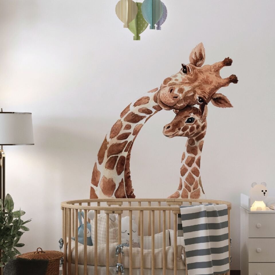 Anne Zürafa Yavru Zürafa Sticker