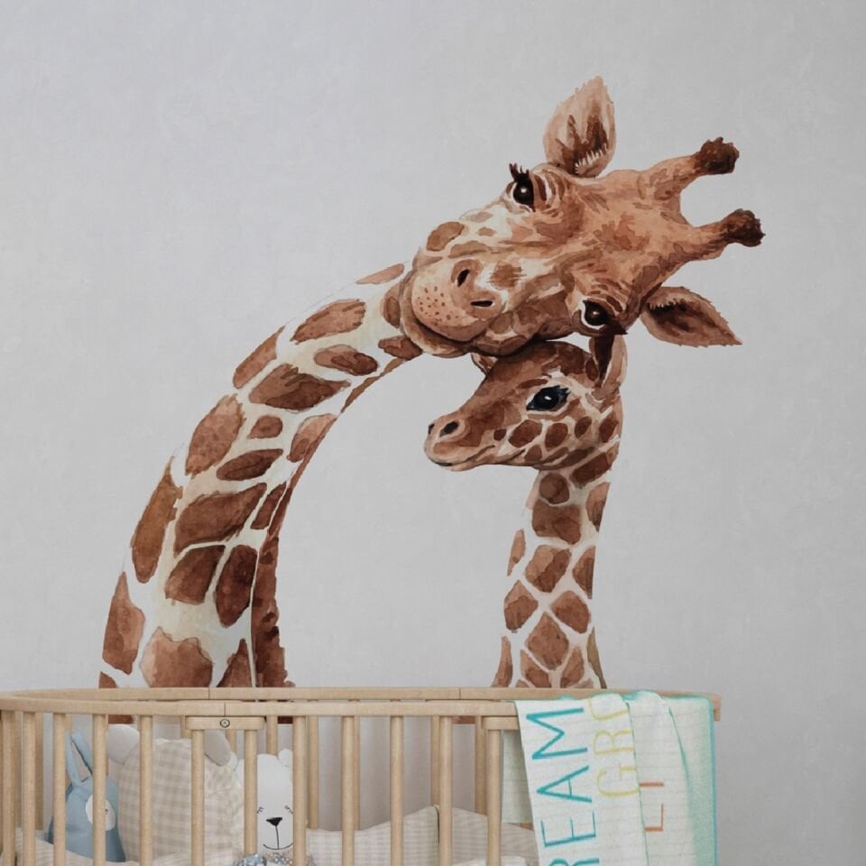 Anne Zürafa Yavru Zürafa Sticker