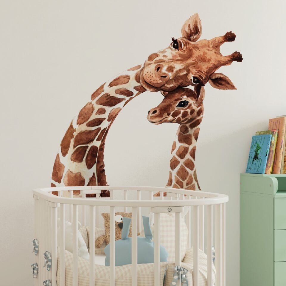 Anne Zürafa Yavru Zürafa Sticker