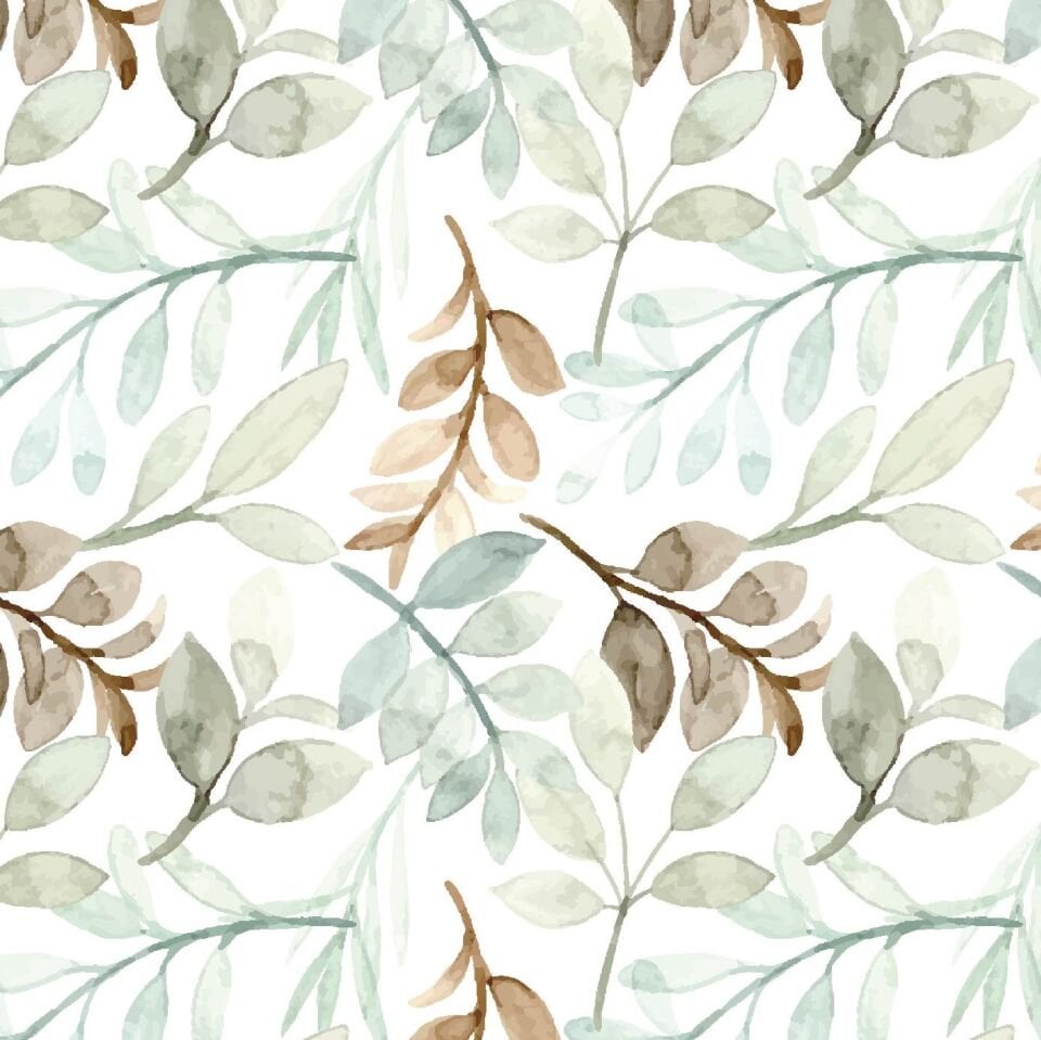 Yeşil Bahar Çiçekleri Duvar Kağıdı