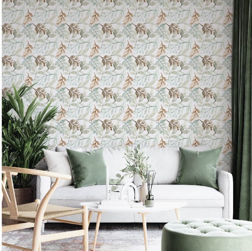 Yeşil Bahar Çiçekleri Duvar Kağıdı