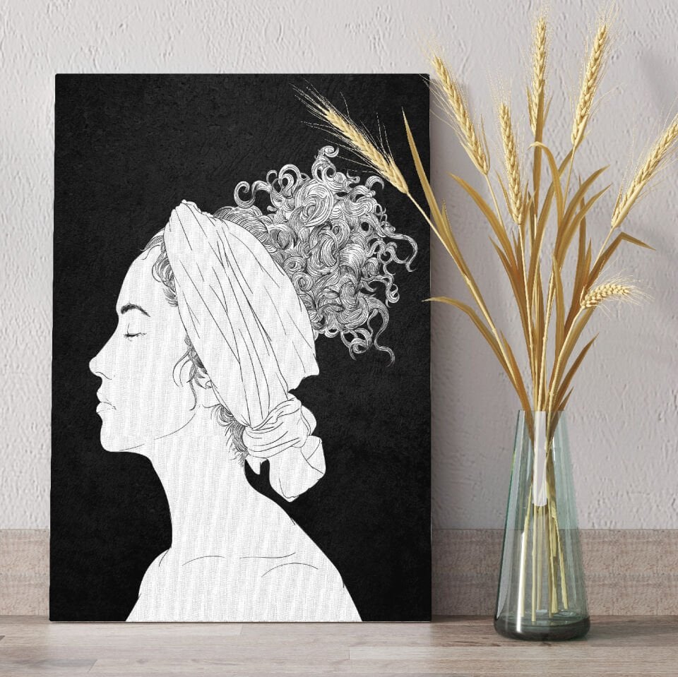 Kadın Dekoratif Kanvas Tablo
