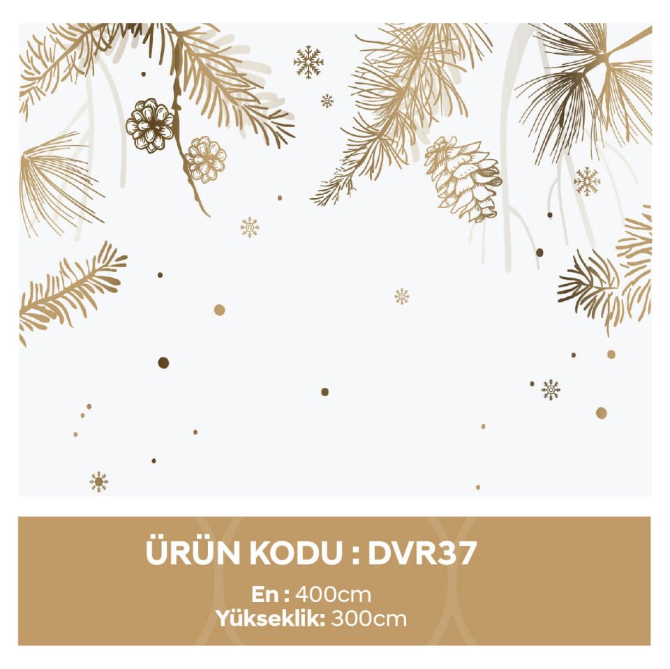 Gold Çiçekler Duvar Kağıdı