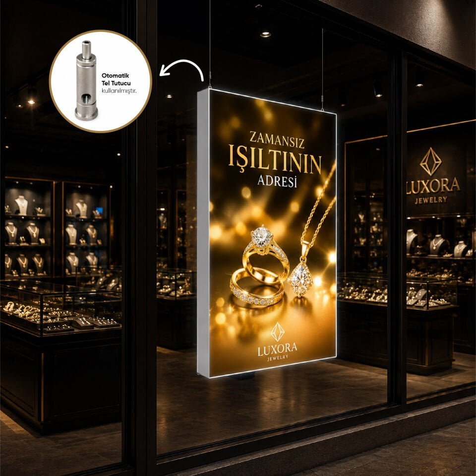 12cm Çift Taraflı Lightbox