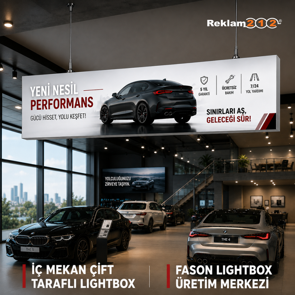 İç Mekan Çift Taraflı Lightbox