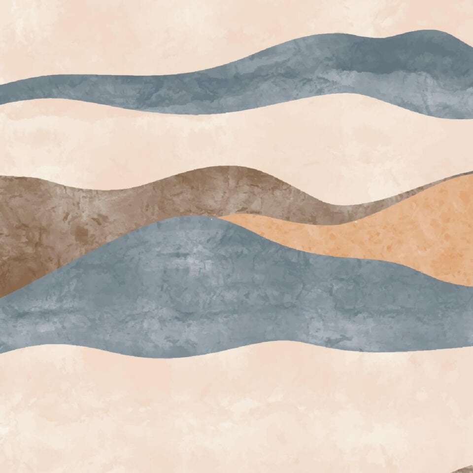 Pastel Soft Dalgalar Duvar Kağıdı