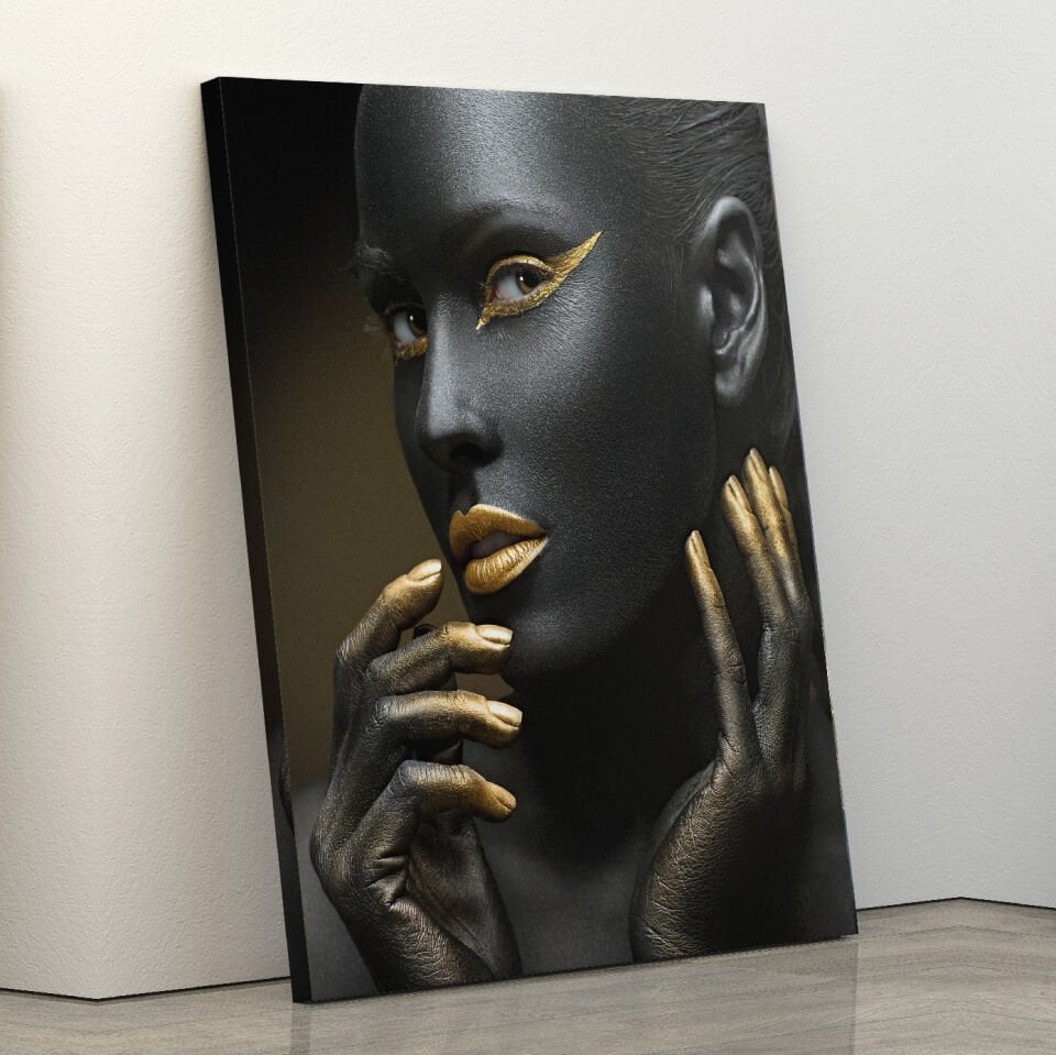 Afrikalı Kadın Dekoratif Kanvas Tablo