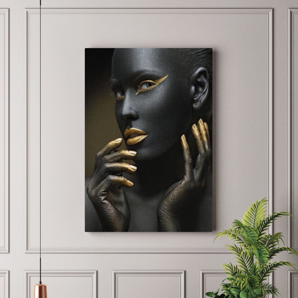 Afrikalı Kadın Dekoratif Kanvas Tablo
