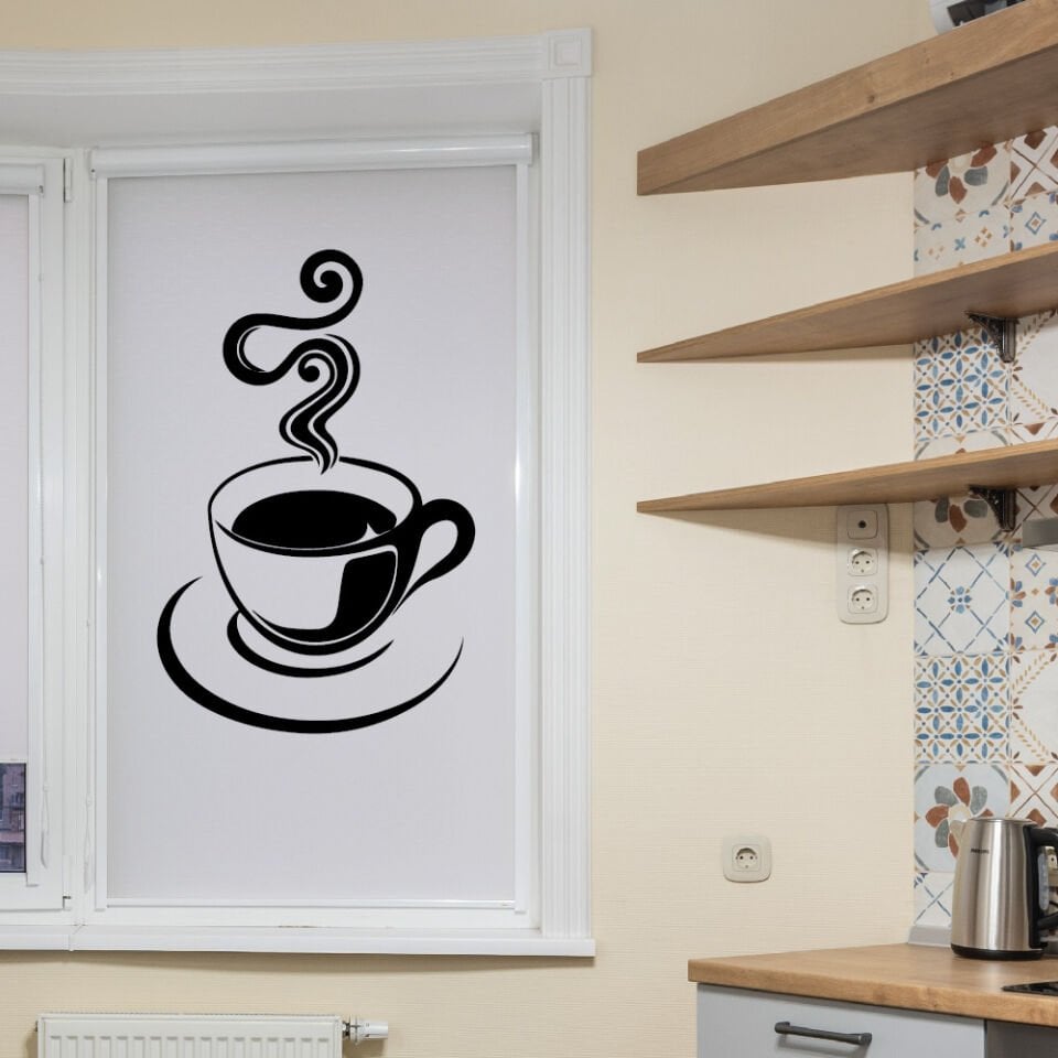 Sıcak Kahve Dekoratif Sticker