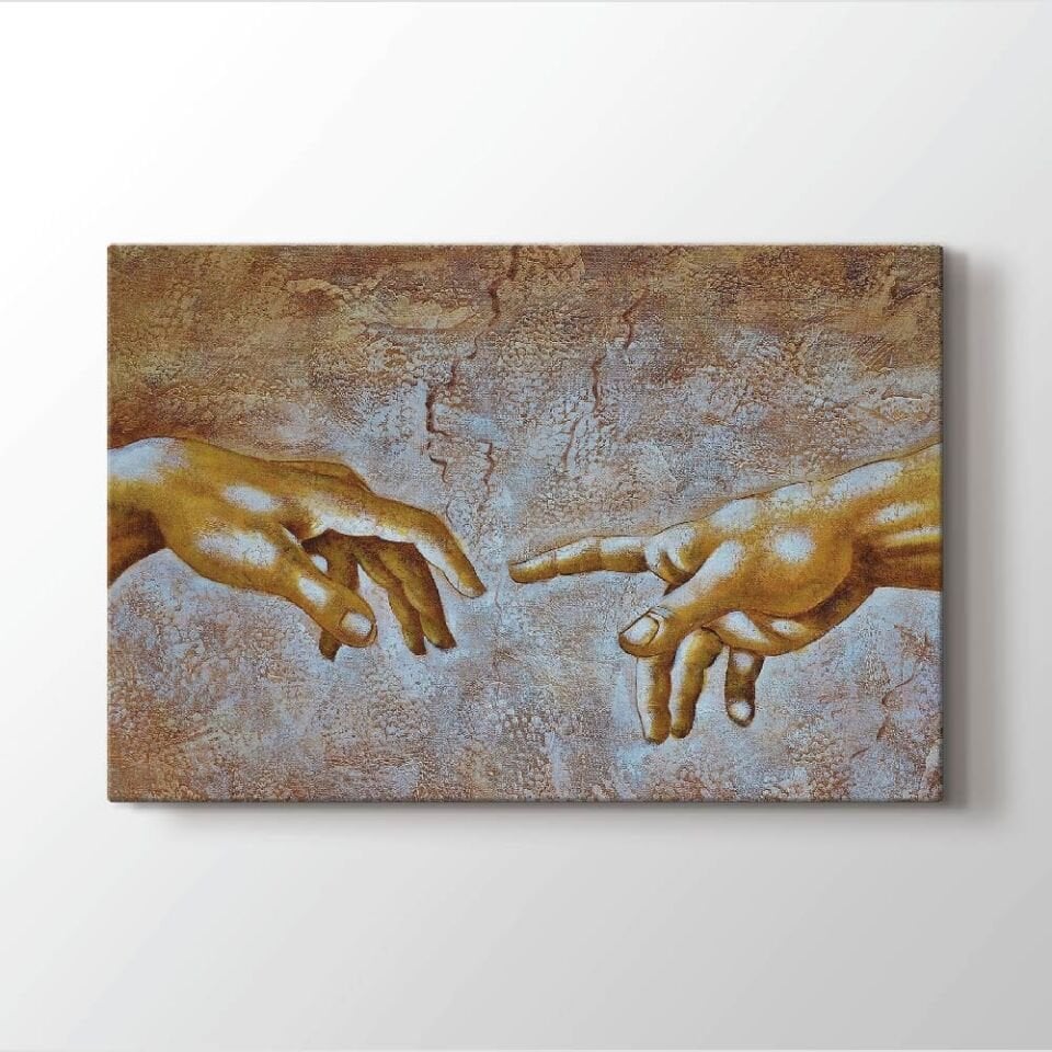 Tanrı ve İnsan Dekoratif Kanvas Tablo