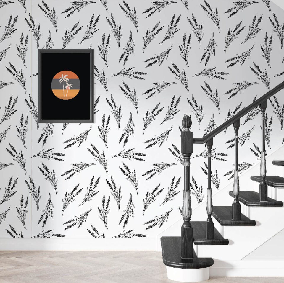 Siyah Başaklar Duvar Kağıdı