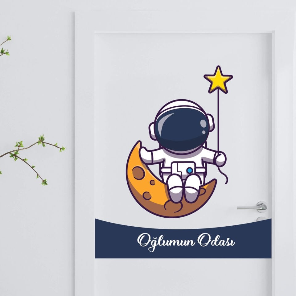 Astronot Oğlumun Odası Sticker