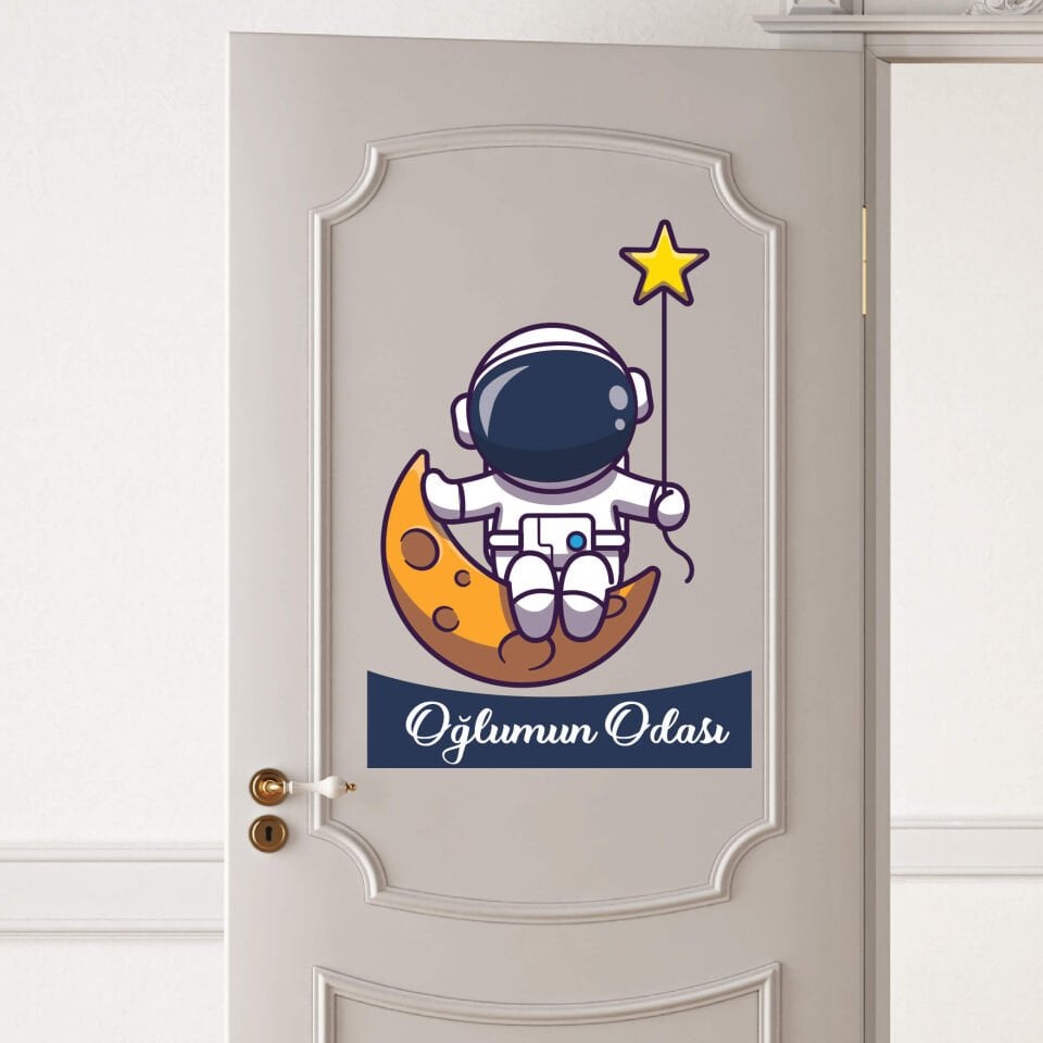 Astronot Oğlumun Odası Sticker