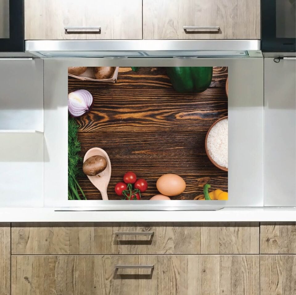 Sebze Mutfak Ocak Arkası Sticker