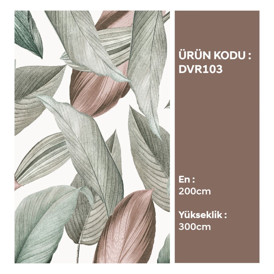 Büyük Soft Yapraklar Duvar Kağıdı