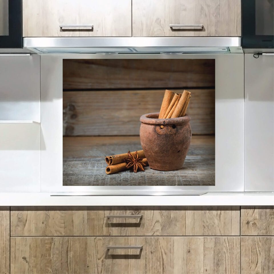 Tarçın Mutfak Ocak Arkası Sticker