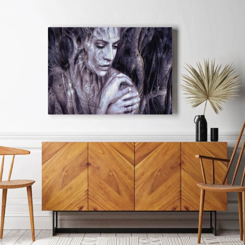 Kadın Dekoratif Kanvas Tablo