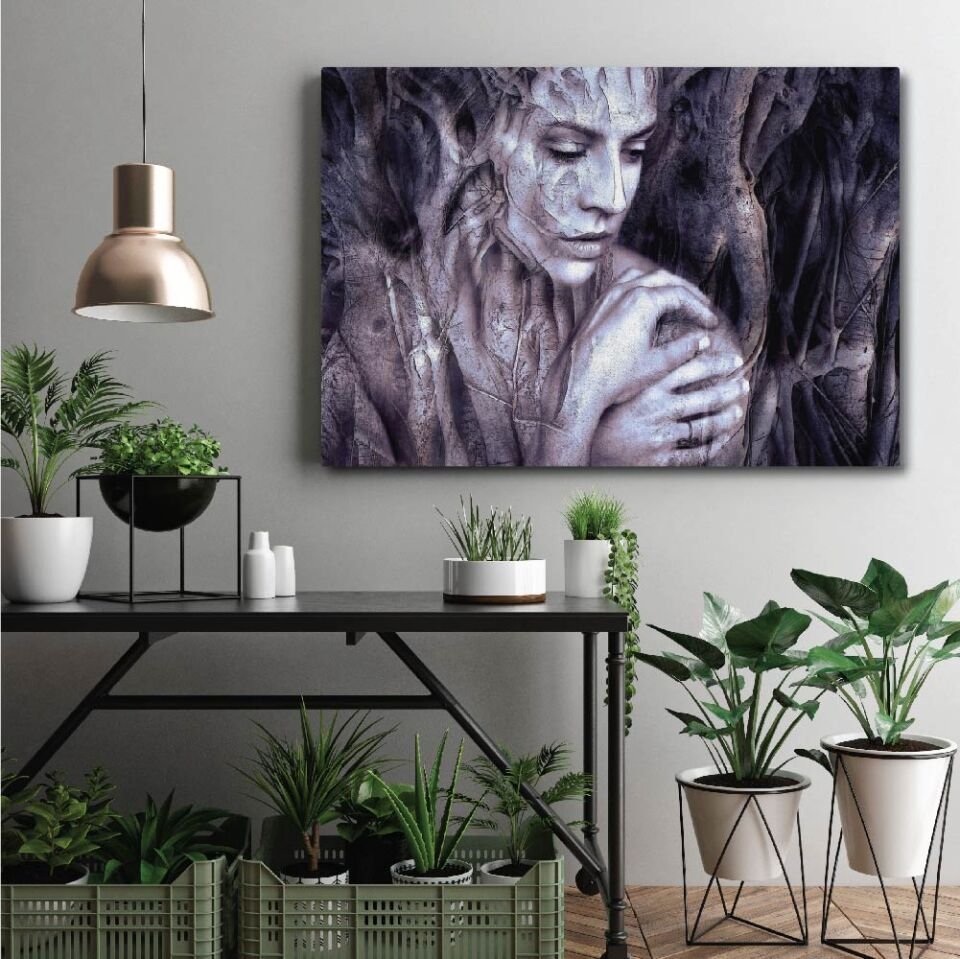 Kadın Dekoratif Kanvas Tablo