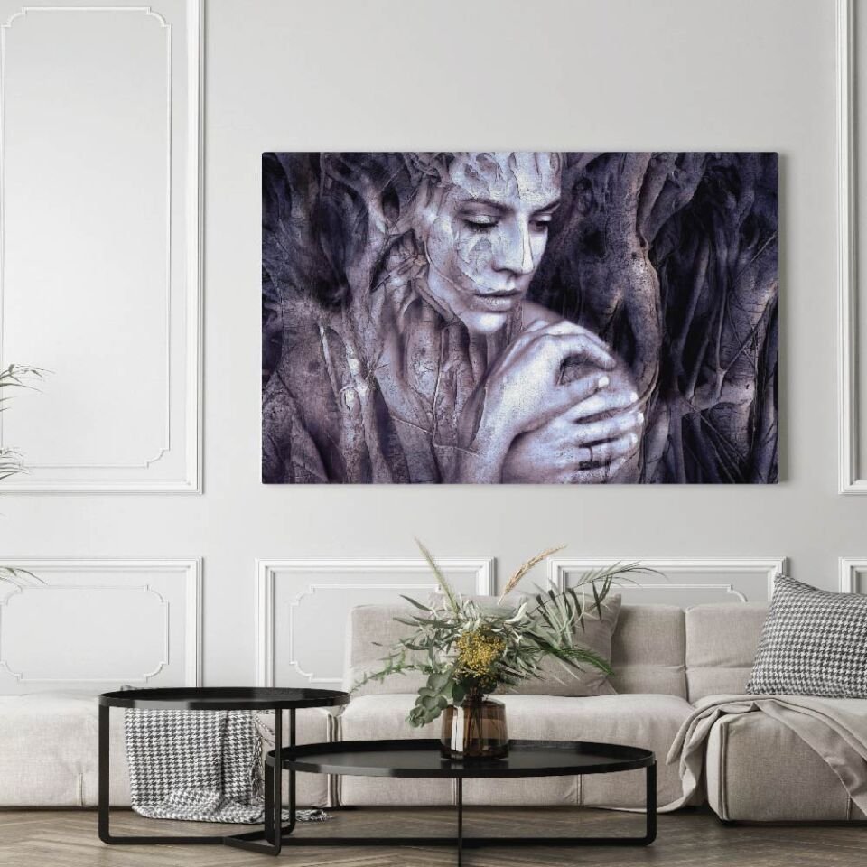 Kadın Dekoratif Kanvas Tablo