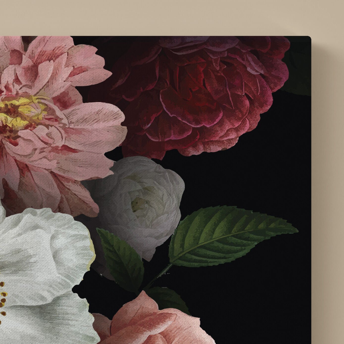 Renkli Çiçekler Dekoratif Kanvas Tablo