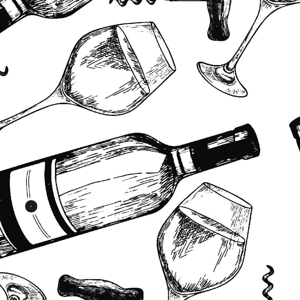 Şarap ve Şarap Bardakları Duvar Kağıdı