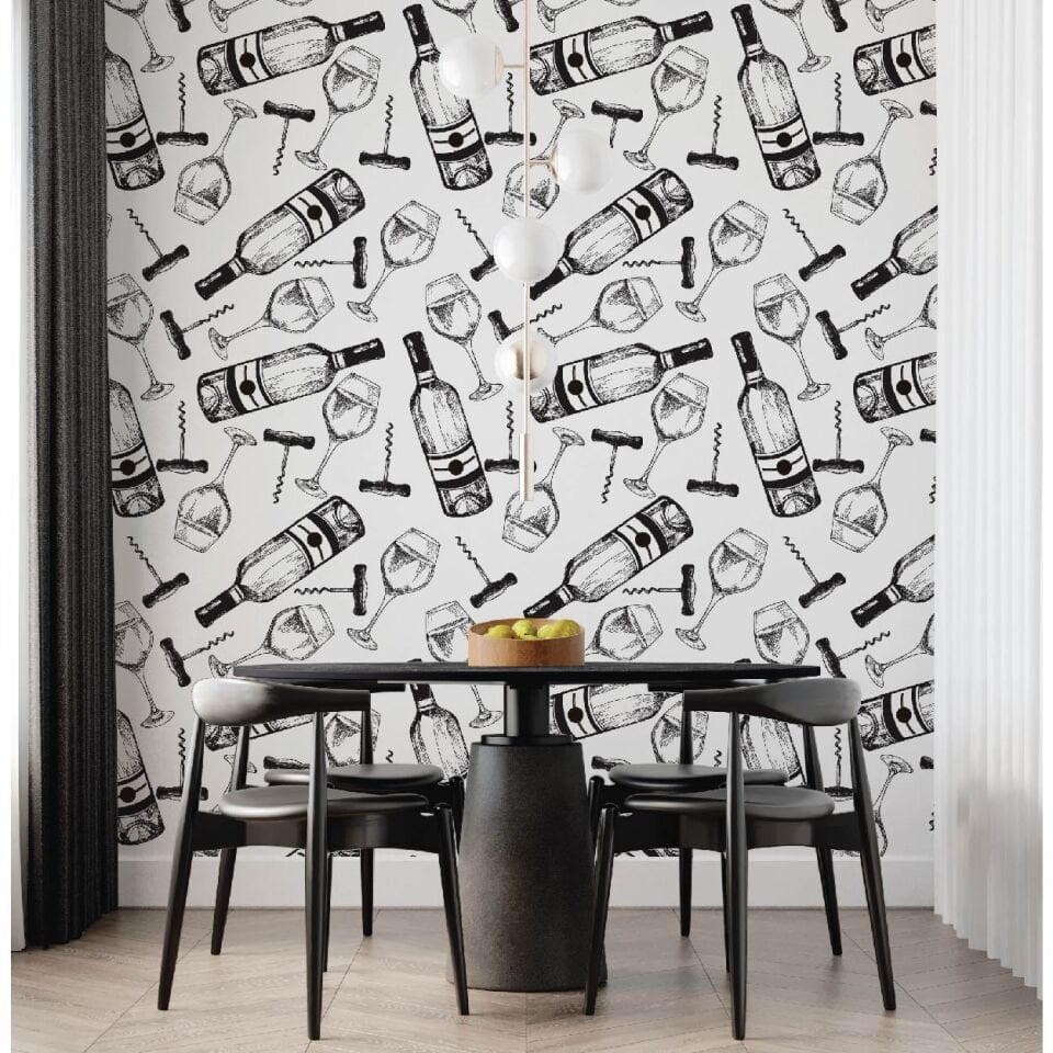 Şarap ve Şarap Bardakları Duvar Kağıdı