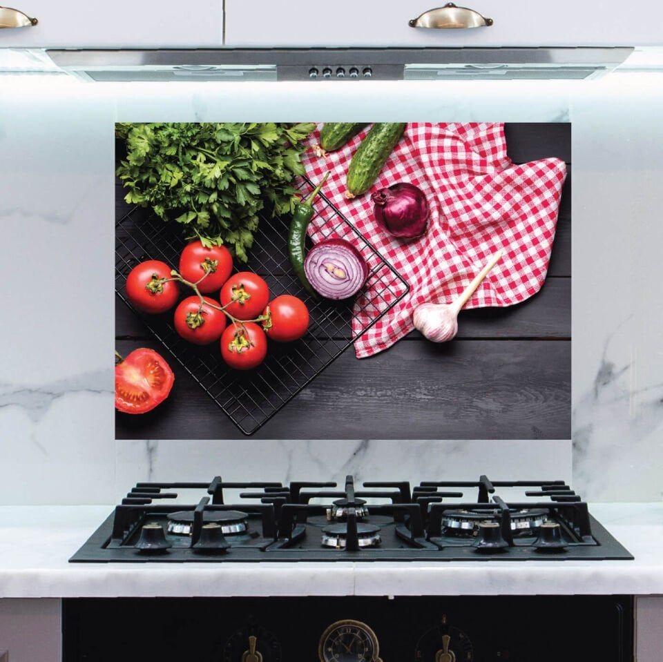 Sebzeler Mutfak Ocak Arkası Sticker