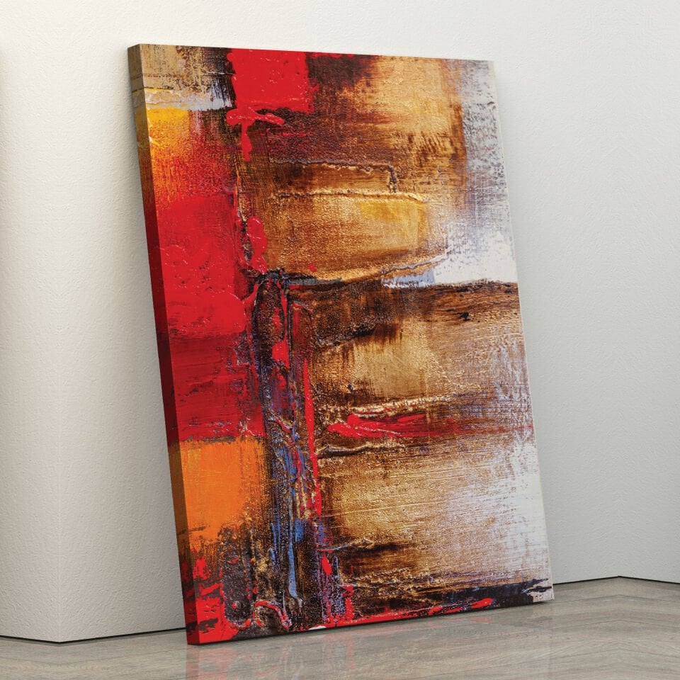 Soyut Desen Kanvas Tablo