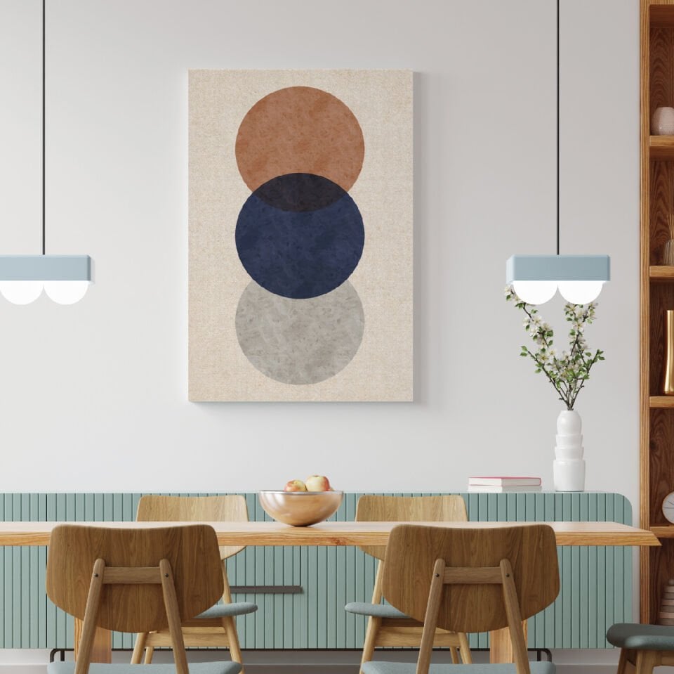 Soft Bohem Yuvarlaklar Dekoratif Kanvas Tablo