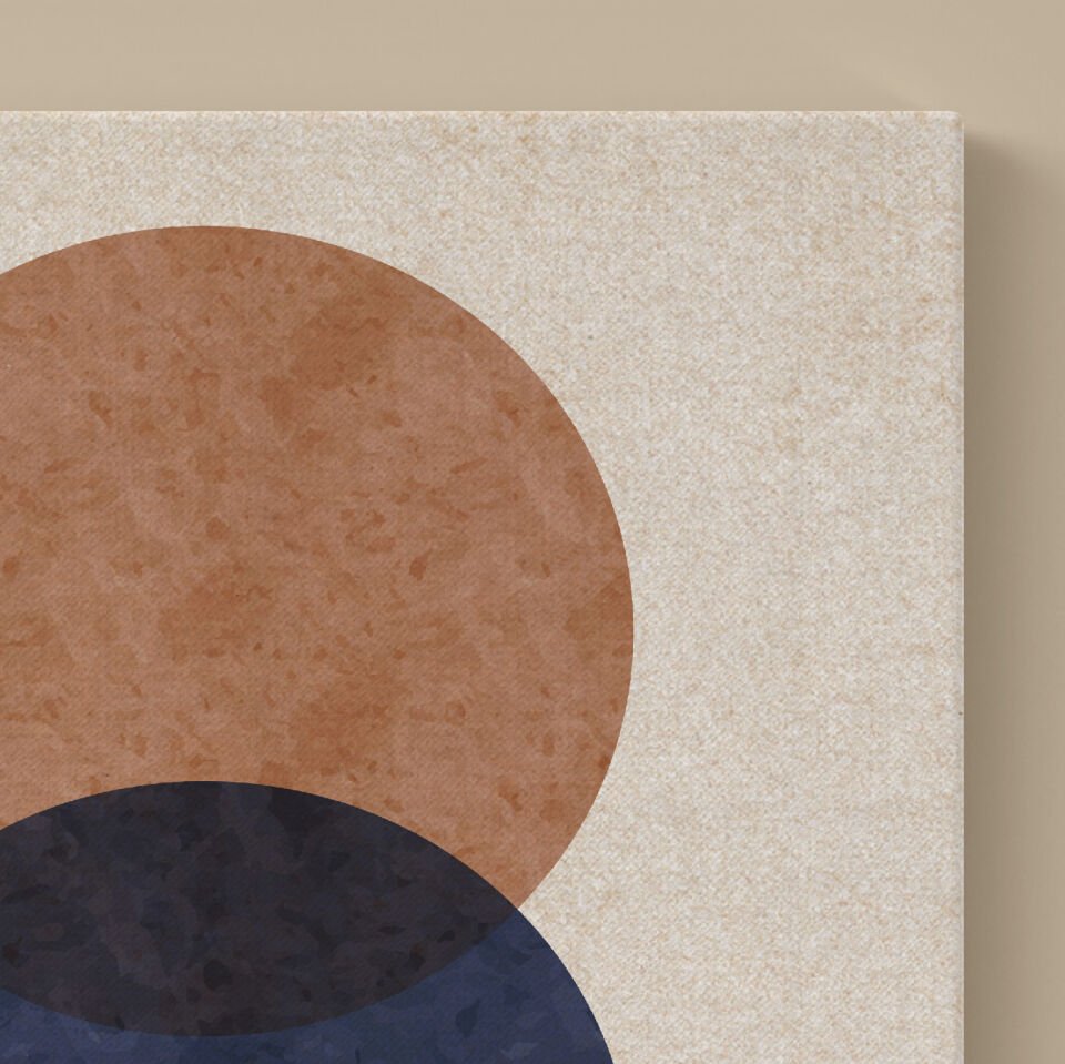 Soft Bohem Yuvarlaklar Dekoratif Kanvas Tablo