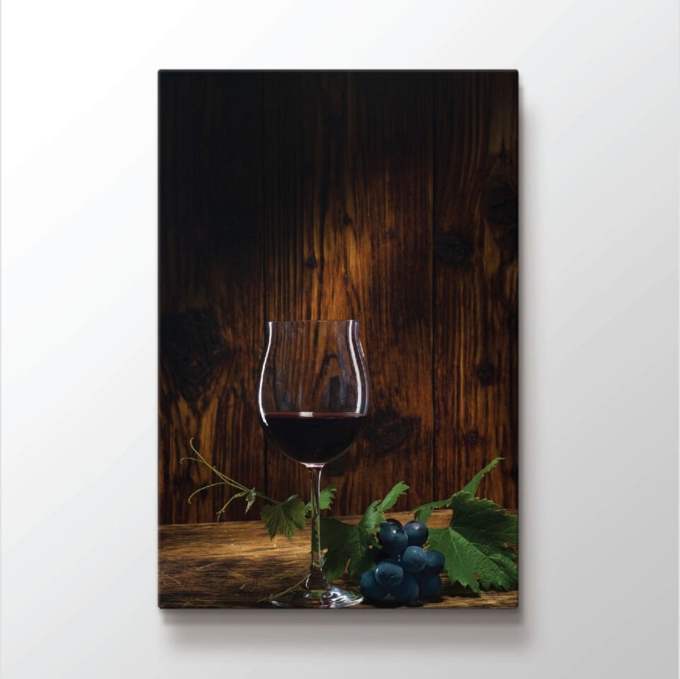 Şarap Dekoratif Kanvas Tablo