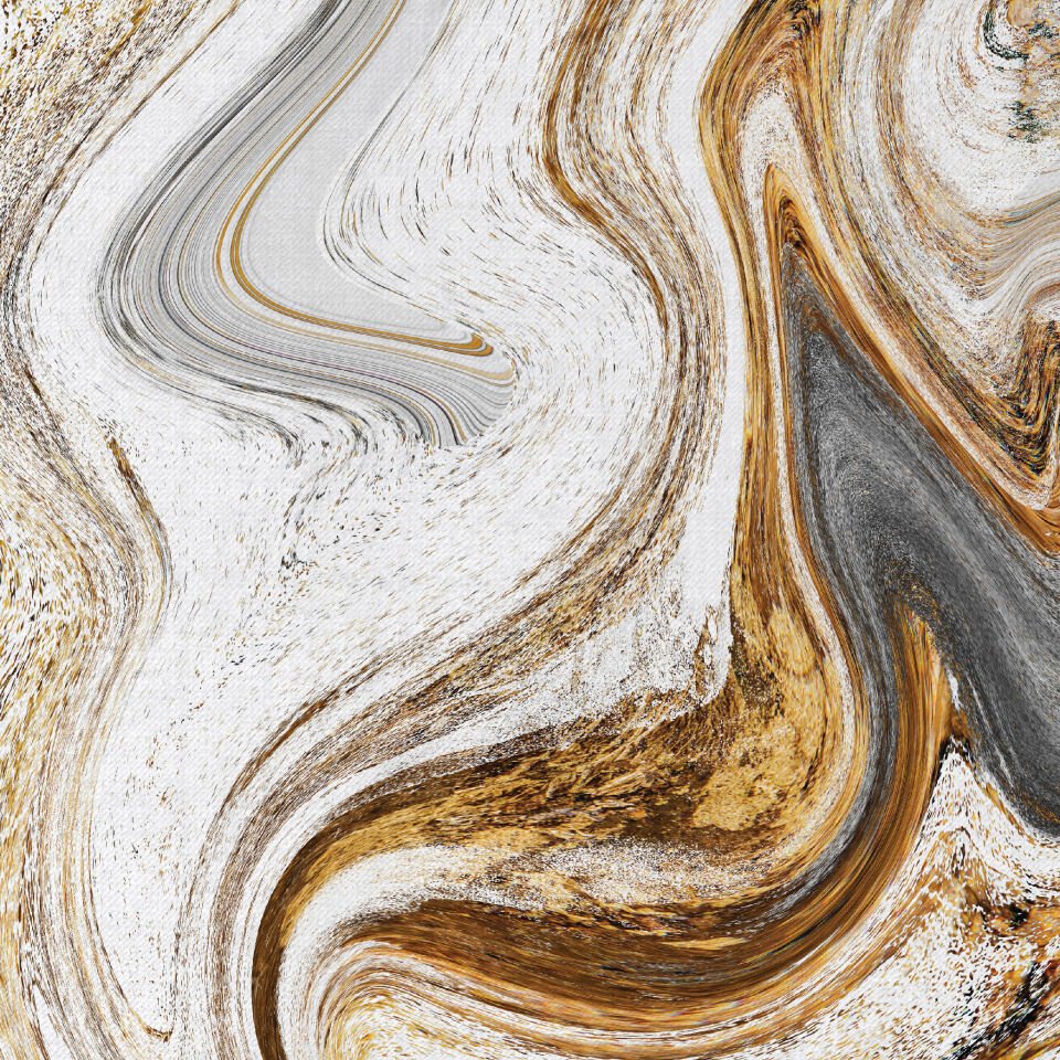 Gold Desen Dekoratif Kanvas Tablo