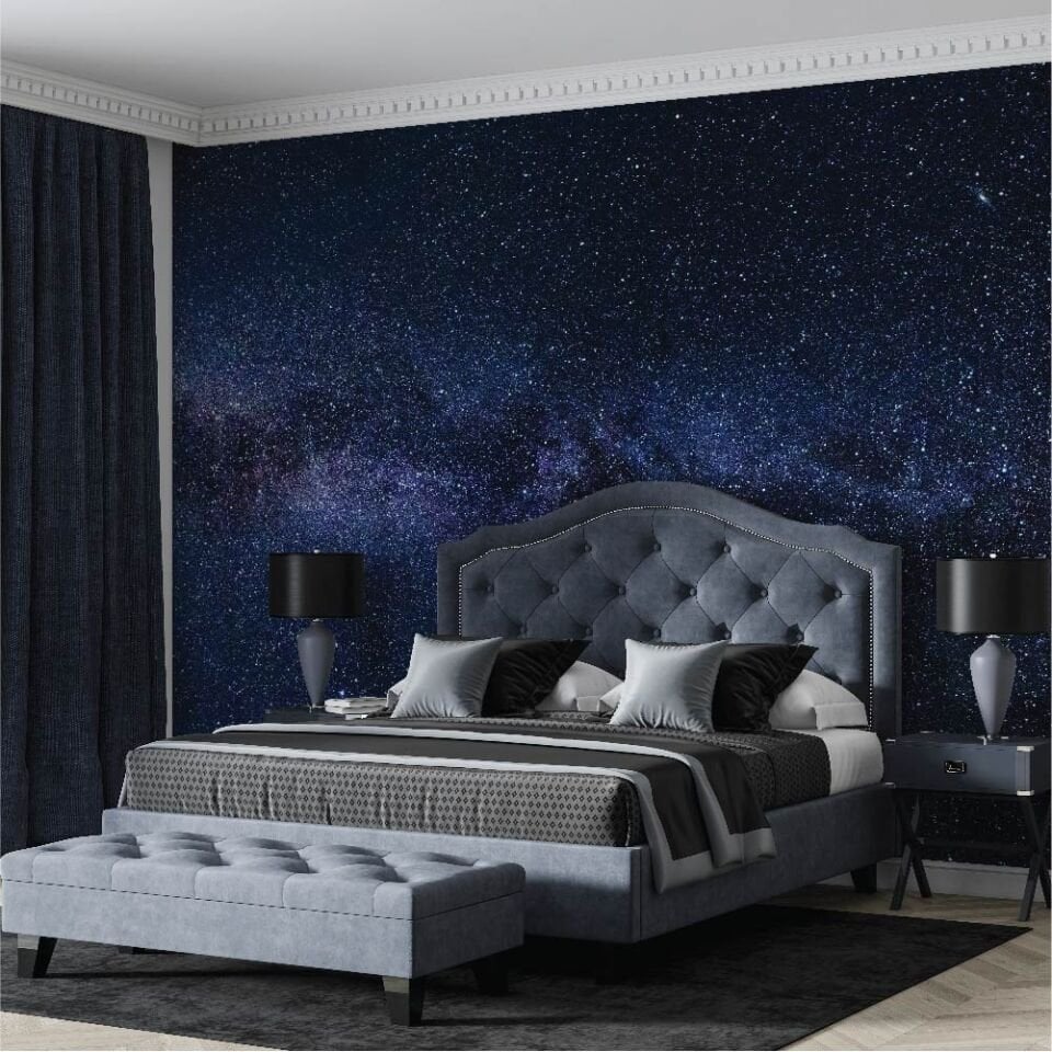 Karanlık Gece ve Yıldızlar Duvar Kağıdı